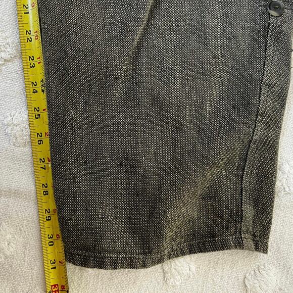 Vintage Flax by Jeanne Engelhart Green Brown Knit Trouser Pants High Rise Size M - Picture 6 of 9